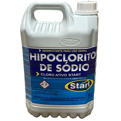 HIPOCLORITO DE SODIO 10% CLORO 5LT START