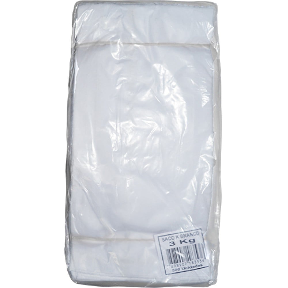 SACO DE PAPEL MONOLUCIDO 3KG 500 UNIDADES KAMP