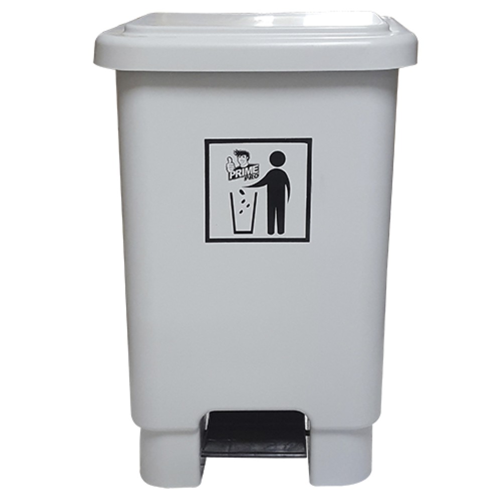 LIXEIRA COM PEDAL 100L BRANCA PRIME PRO