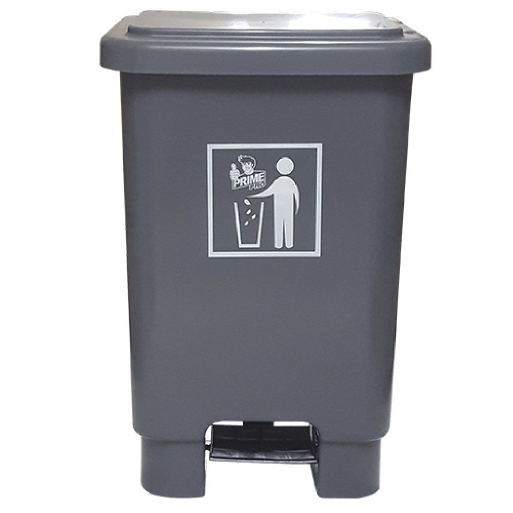 LIXEIRA COM PEDAL 100L CINZA PRIME PRO