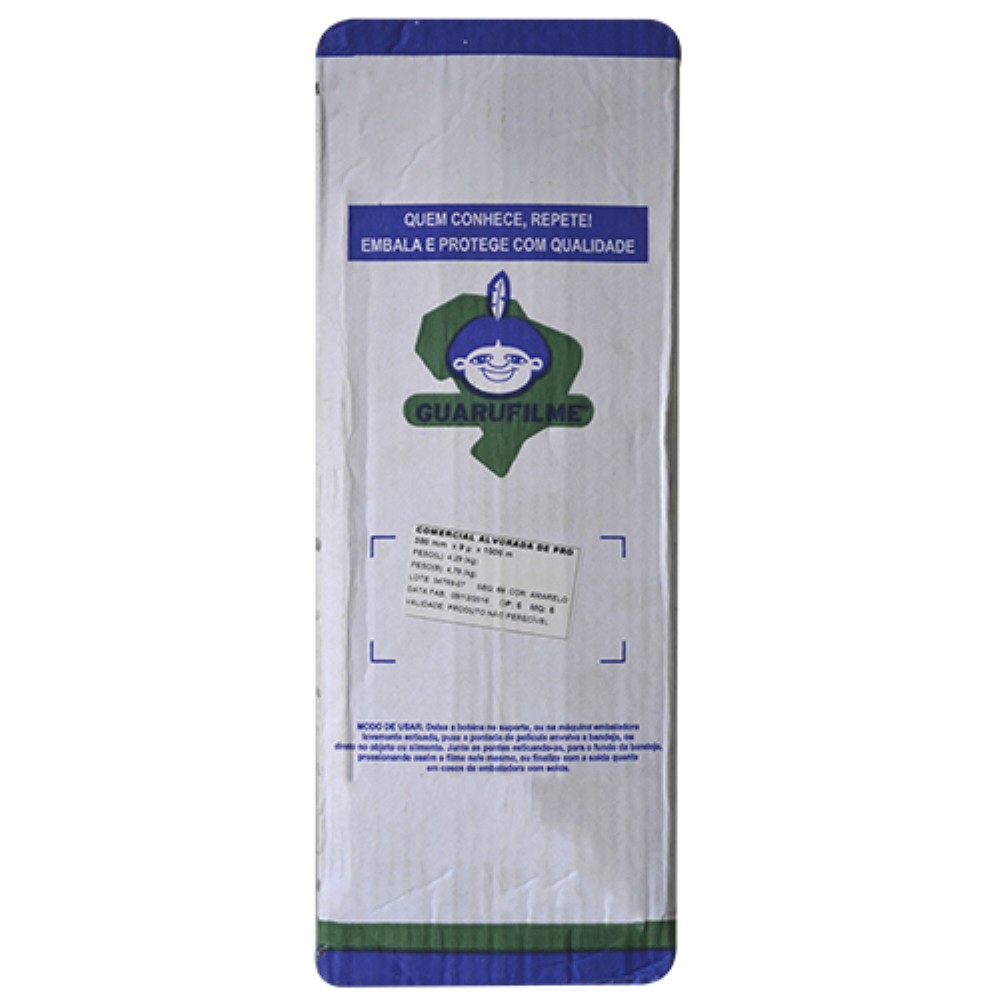 FILME PVC 38CM 09 MICRAS 1000M GUARUFILME