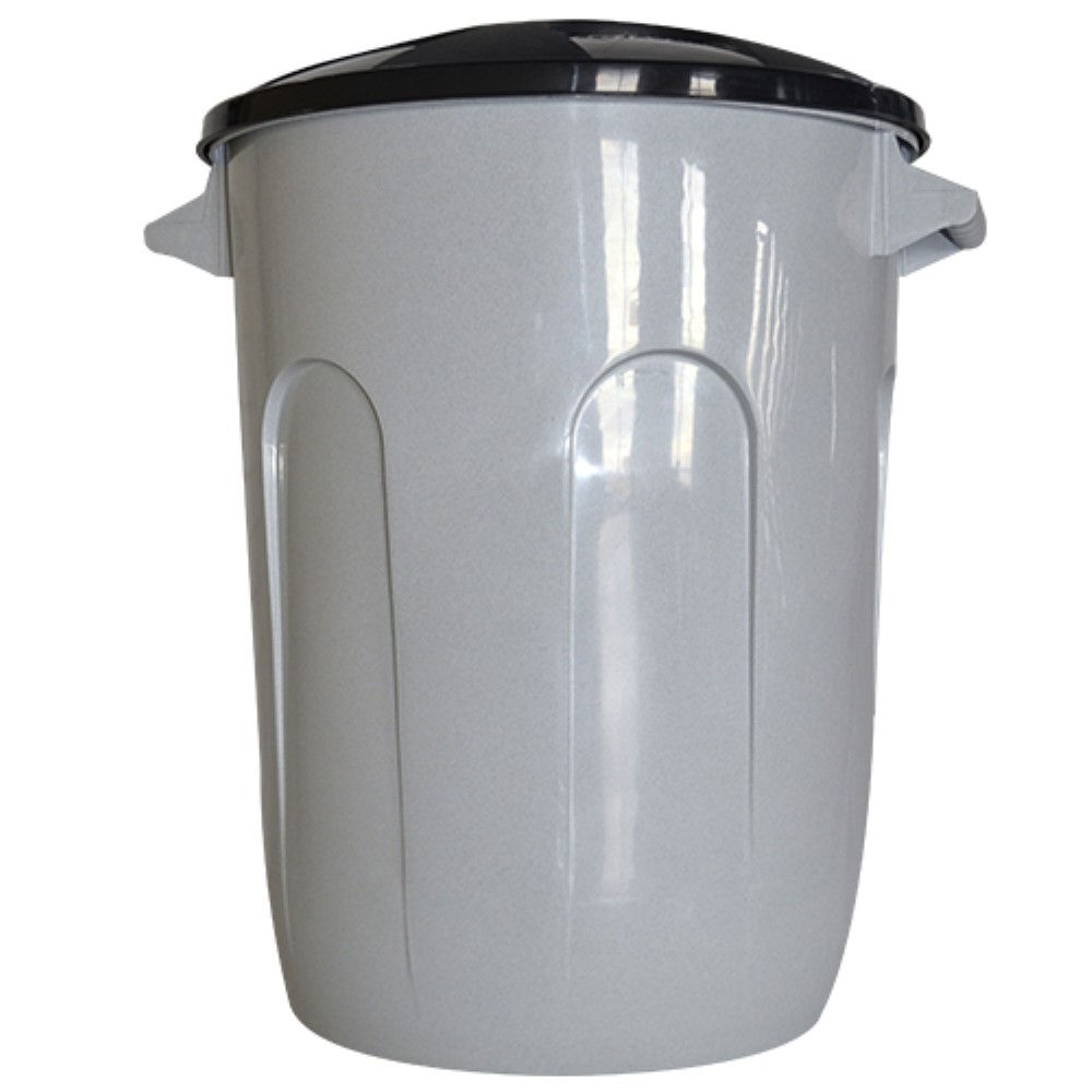 DEPOSITO PLASTICO JAGUAR 60L CINZA COM TAMPA