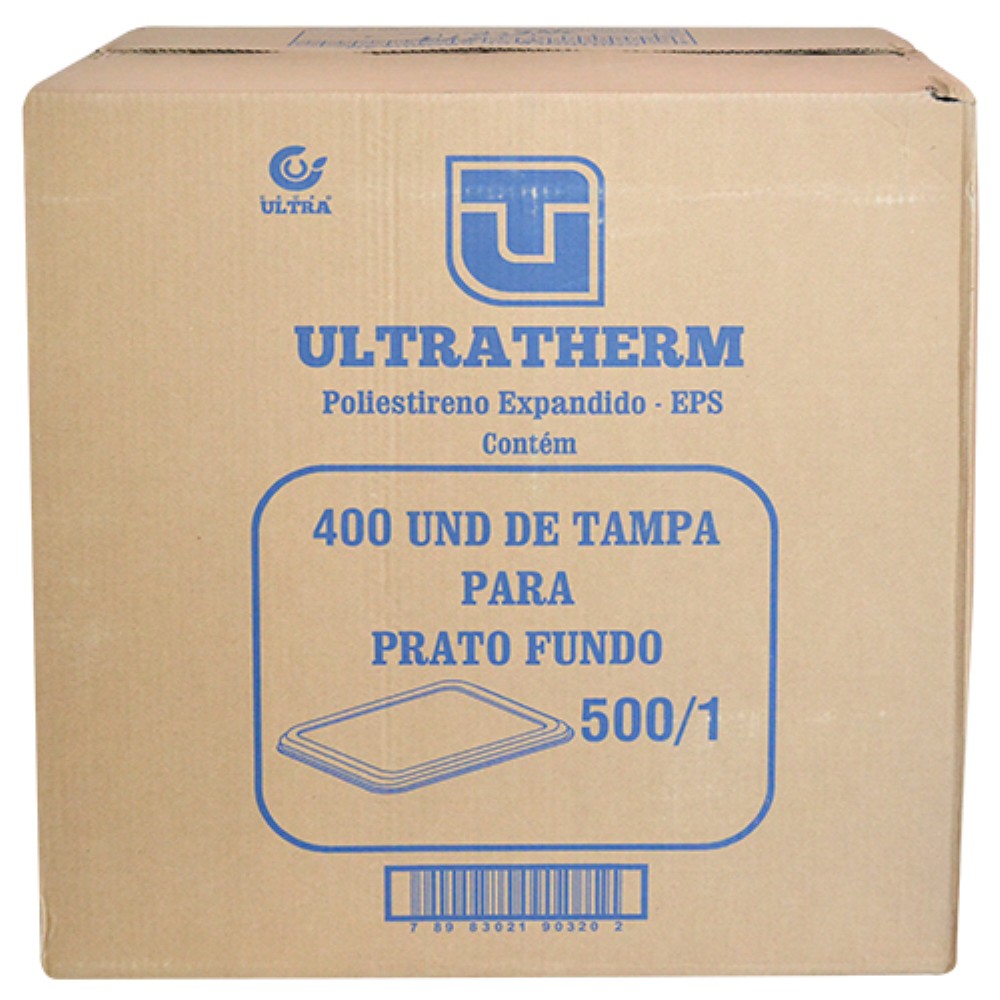 TAMPA ISOPOR PARA PRATO FUNDO M500 400 UNIDADES