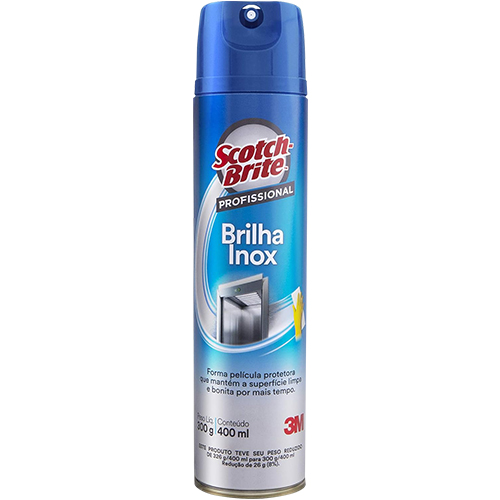 LIMPADOR BRILHA INOX 400ML SCOTCH BRITE