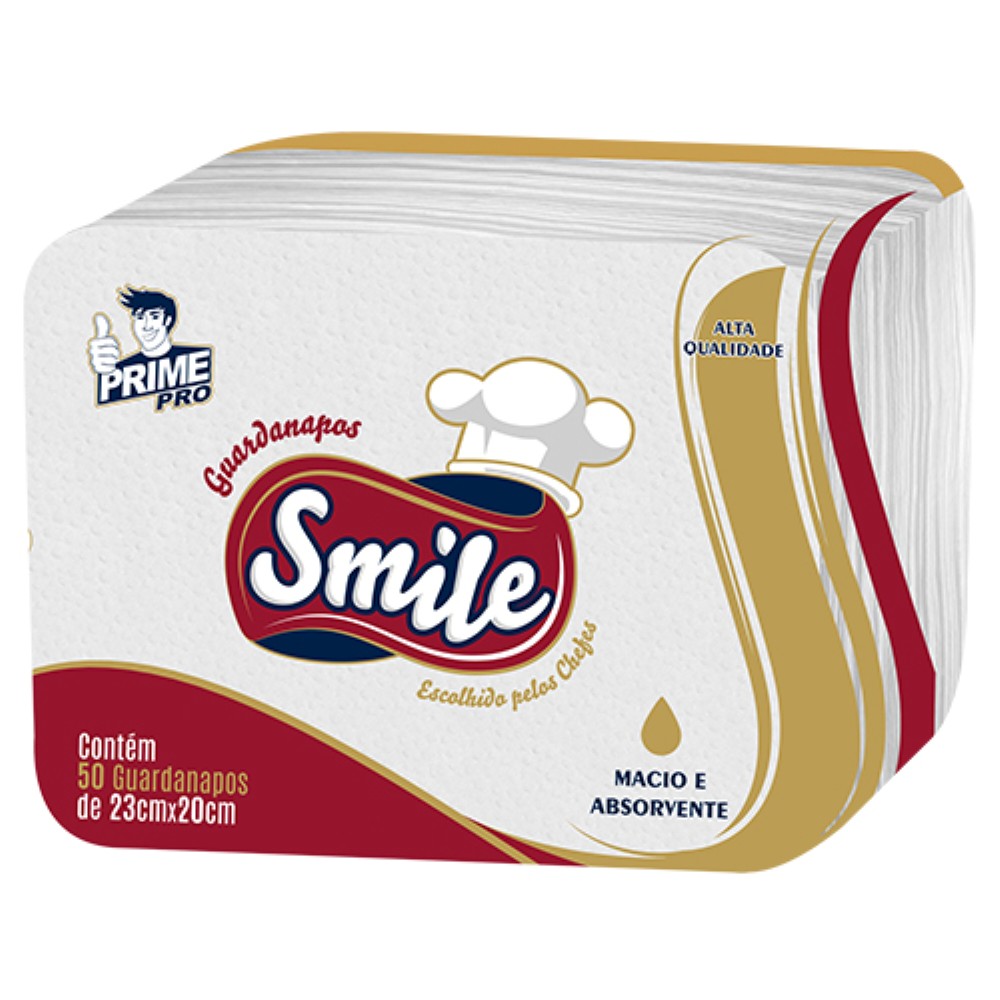 GUARDANAPO SMILE GC23 23X20CM 16X50UN