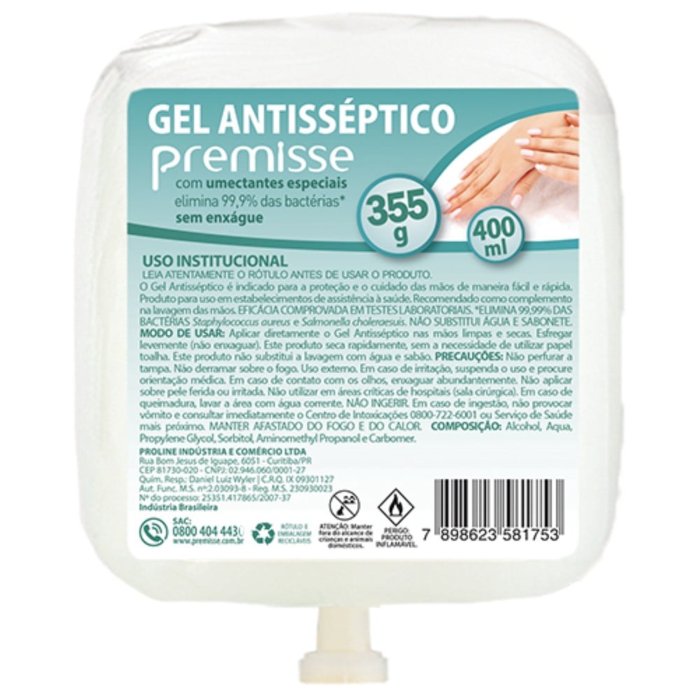 ALCOOL SPRAY 400ML ANT-SEPTICO PREMISSE