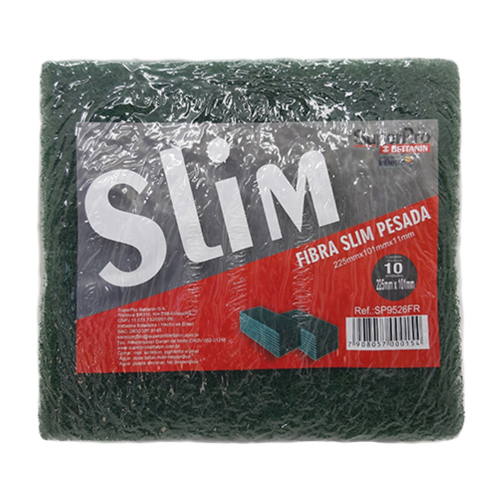 FIBRA LIMPEZA PESADA SLIM 10 UNIDADES BETTANIN