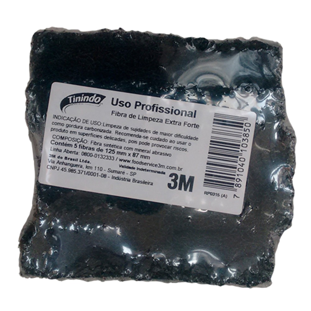 FIBRA LIMPEZA EXTRA FORTE 1X5UNIDADE TININDO 3M 
