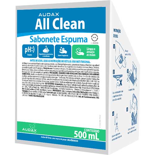 SABONETE AUDAX GOLD 500ML ESPUMA ERVA DOCE 