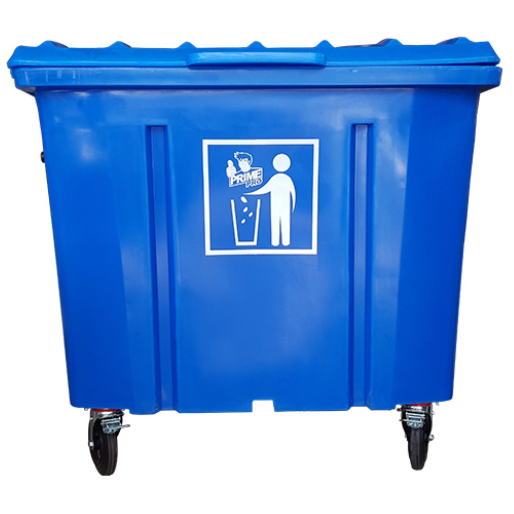 CONTEINER PLASTICO 1000L AZUL SEM PEDAL PRIME