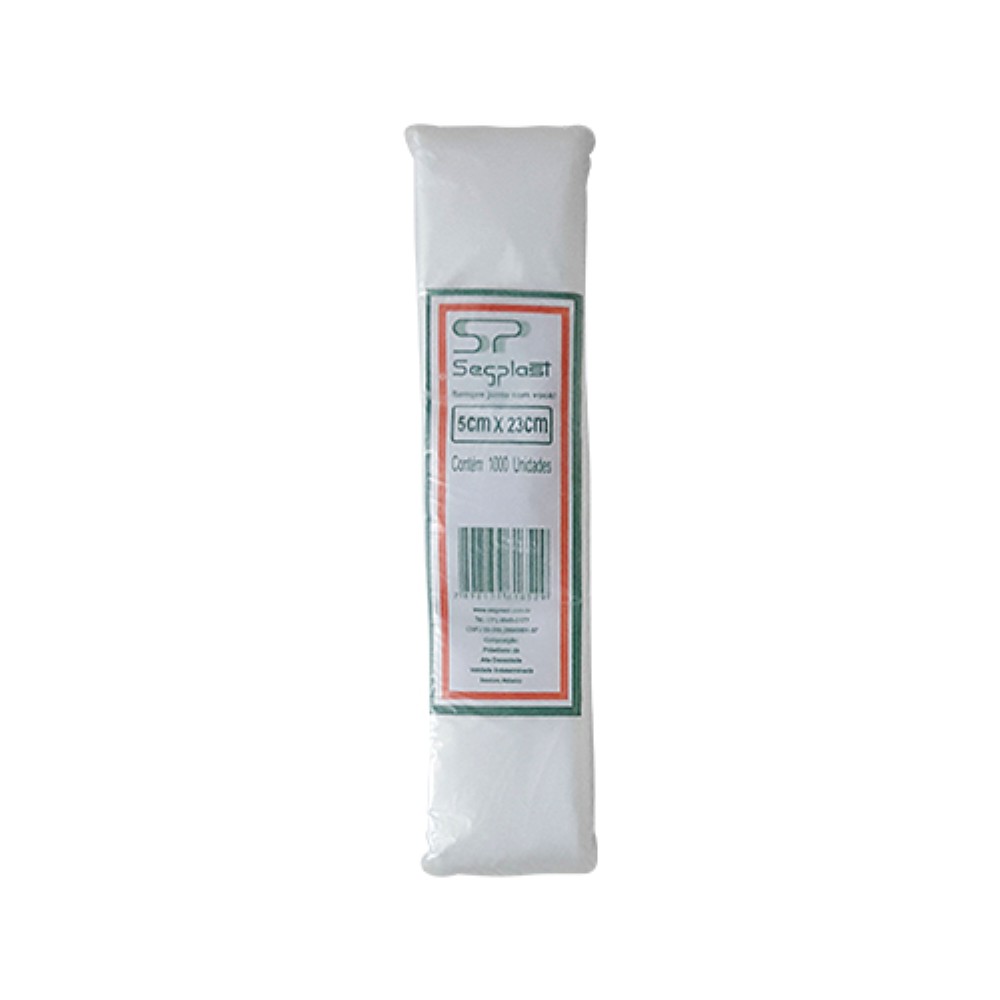 SACO PLASTICO PARA TALHER 05X23CM 1000 UNIDADES SEGLAST