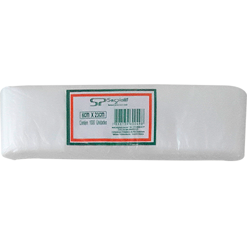SACO PLASTICO PARA TALHER 06X23CM 1000 UNIDADES SEGPLAST