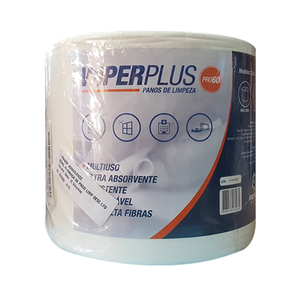 PANO MULTIUSO WIPER 25X48X200M 60G BRANCO PLUS