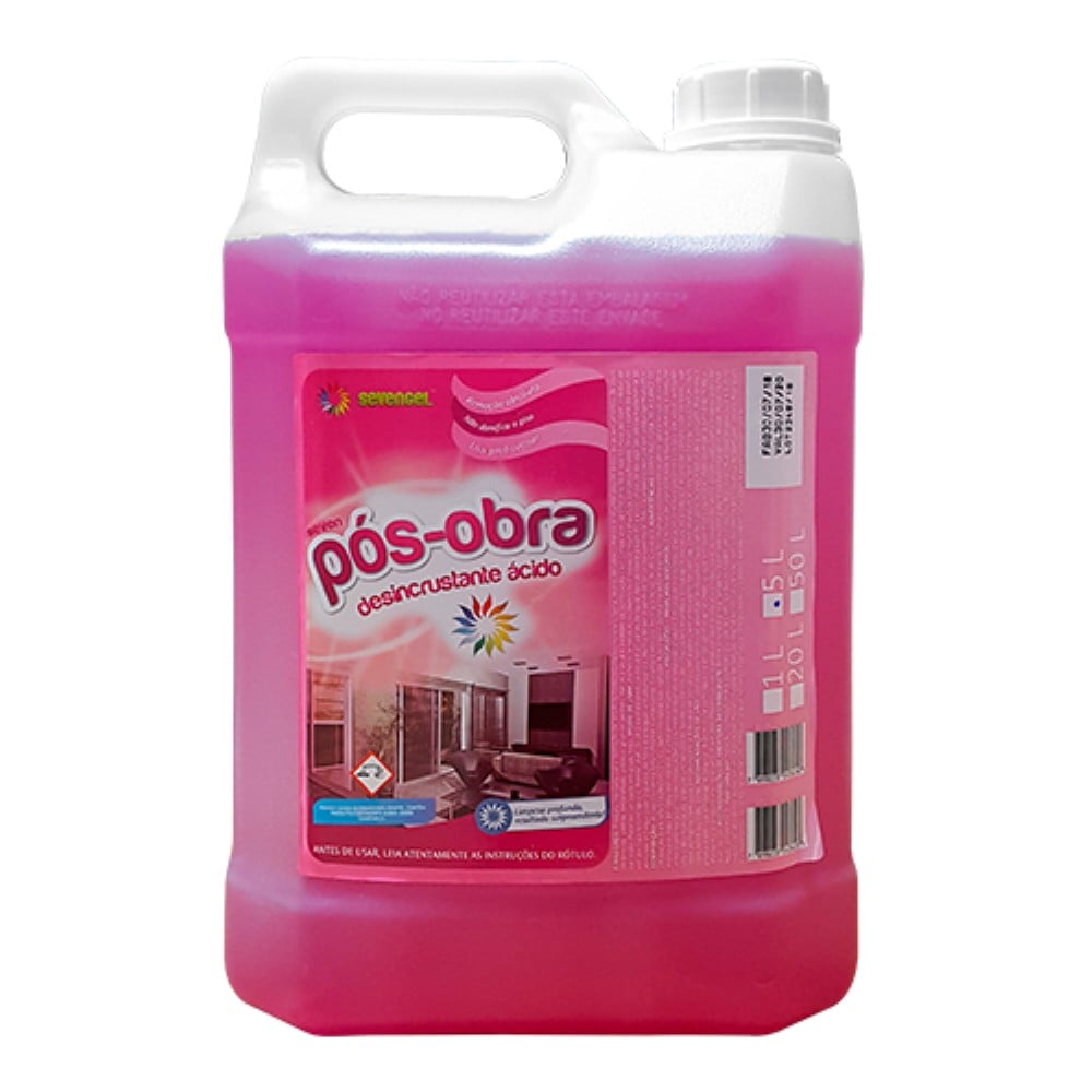 LIMPADOR CONCENTRADO POS OBRA SEVENGEL 5L