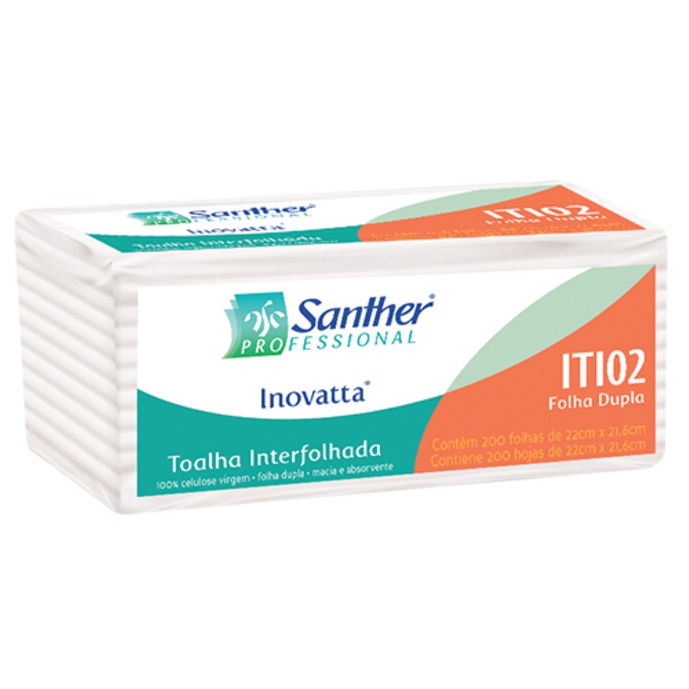 TOALHA PAPEL 2 DOBRAS FOLHA DUPLA 2400 FOLHAS 22X21 ITI02