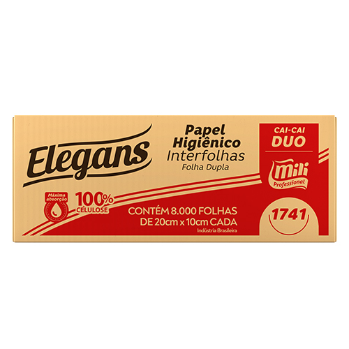 PAPEL HIGIENICO FOLHA DUPLA 10X20CM CAICAI DUO FOLHAS