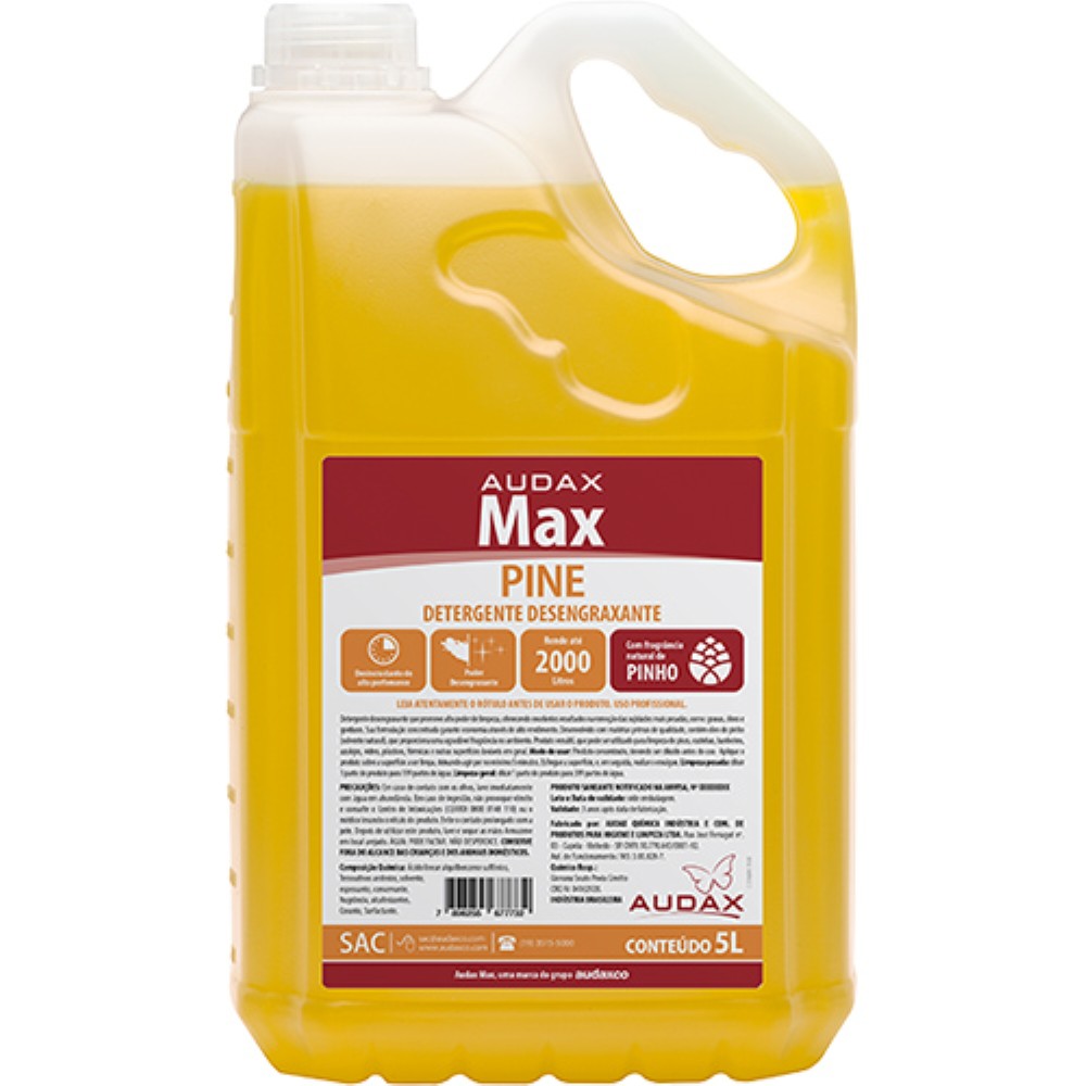 DESENGRAXANTE MAX PINE AUDAX 5LT DILUICAO 1/400