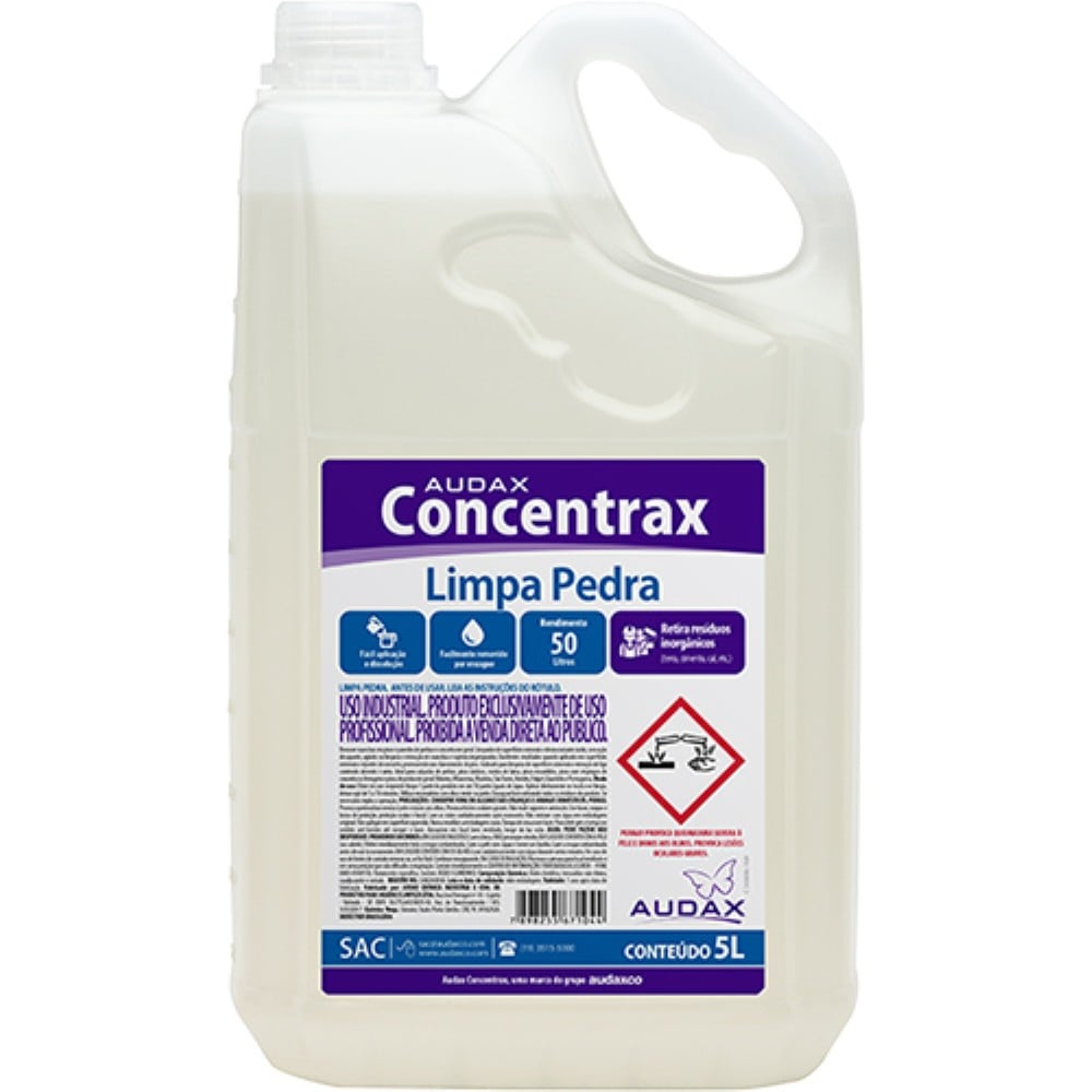 LIMPA PEDRAS CONCENTRAX AUDAX 5LT  DILUICAO  1/10 