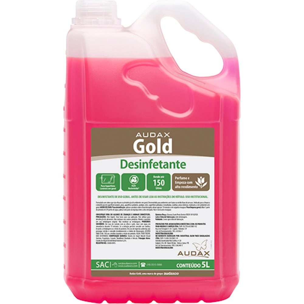 DESINFETANTE GOLD LAVANDA AUDAX 5LT DILUICAO 1/30