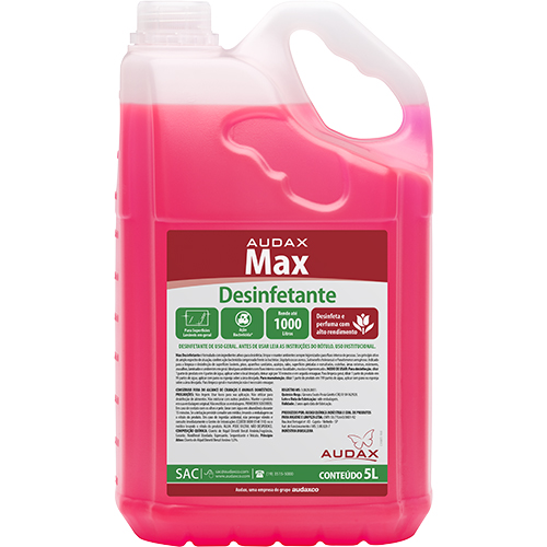 DESINFETANTE MAX LAVANDA AUDAX 5L DILUICAO 1/200