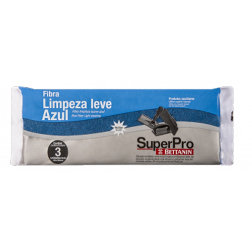 FIBRA LIMPEZA LEVE AZUL 3 UNIDADES BETTANIN