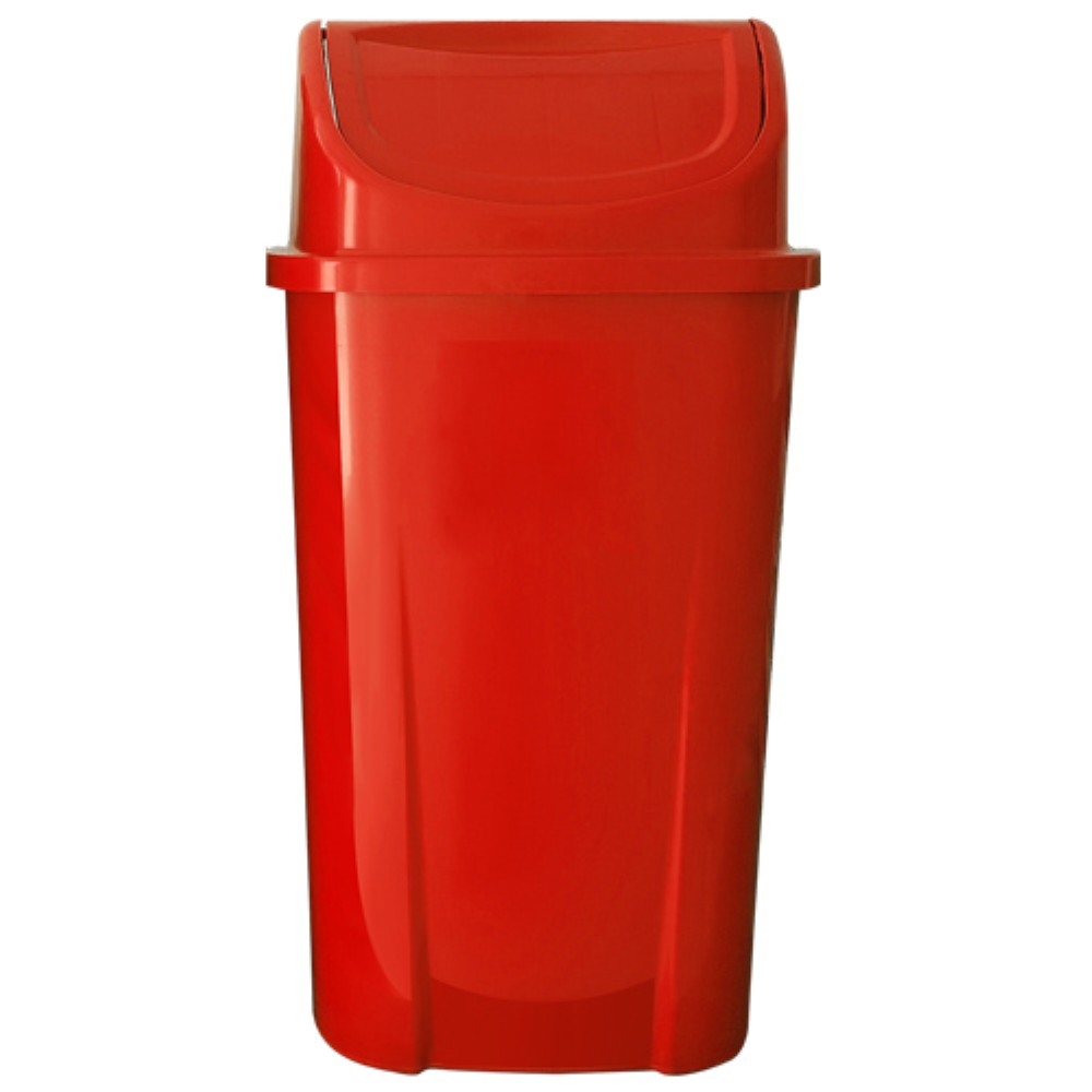 LIXEIRA TAMPA BASCULANTE VERMELHA 60L PRIME PRO