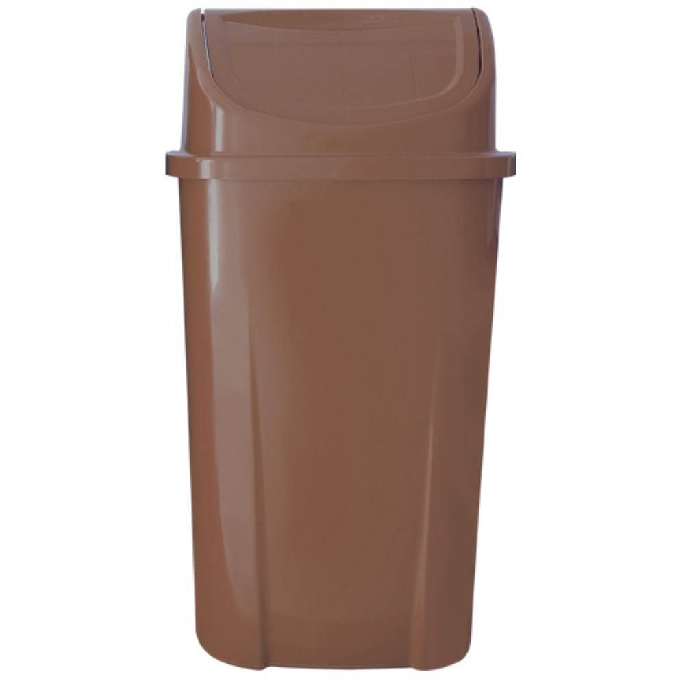 LIXEIRA COM TAMPA BASCULANTE MARROM 60LT PRIMEPRO 