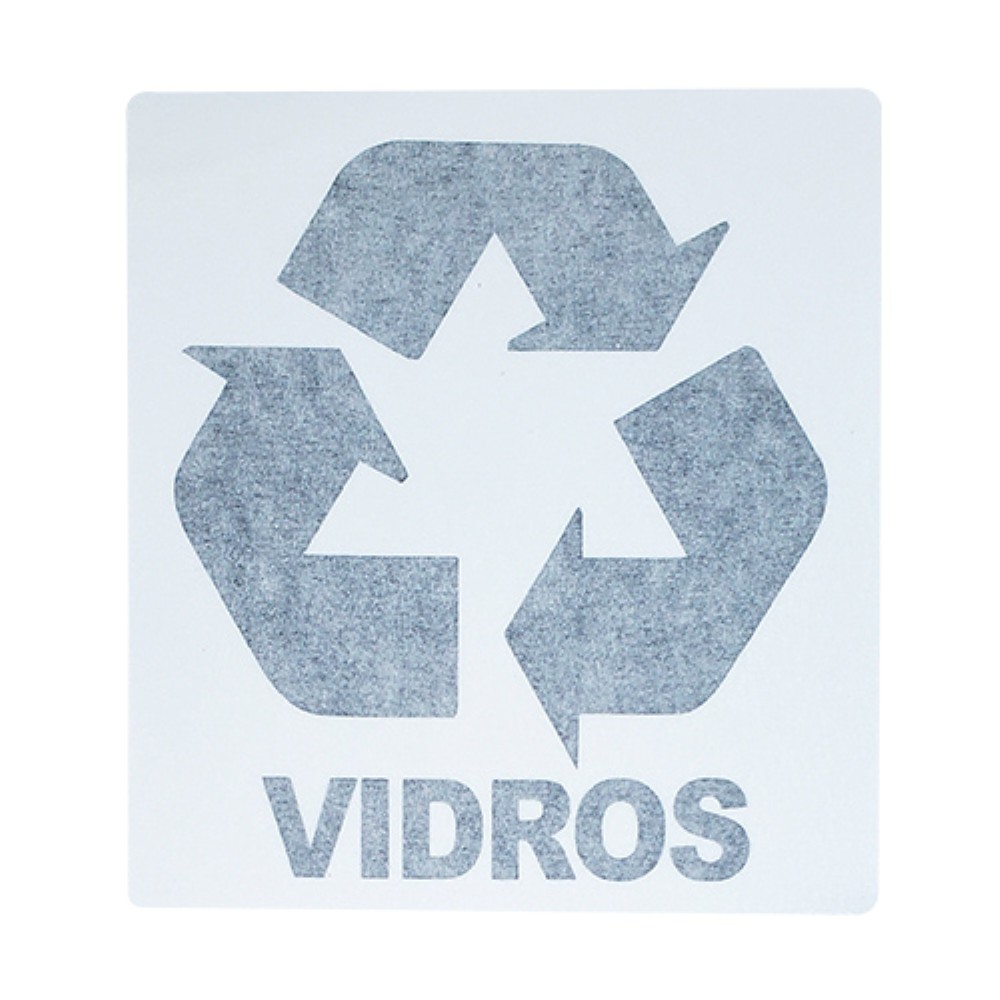 ADESIVO COLETA SELETIVA 15X15 VIDROS