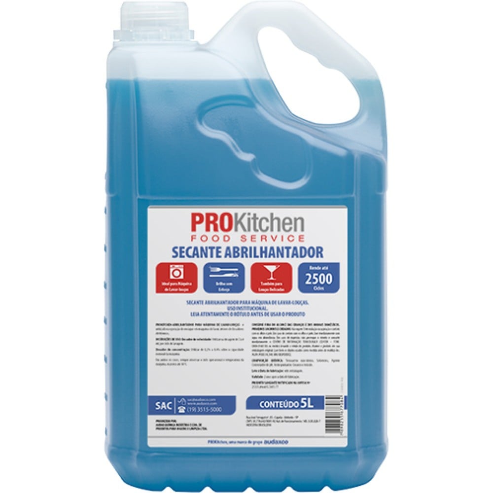 SECANTE MAQUINA PROKITCHE PARA LAVADOURA AUTOMATICA 5LT