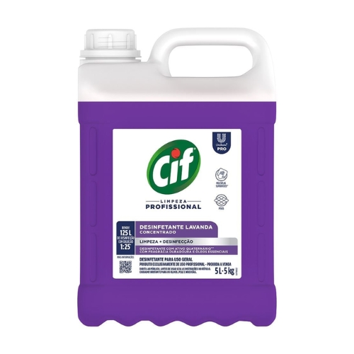 DESINFETANTE LAVANDA CONCENTRADO CIF 5LT 