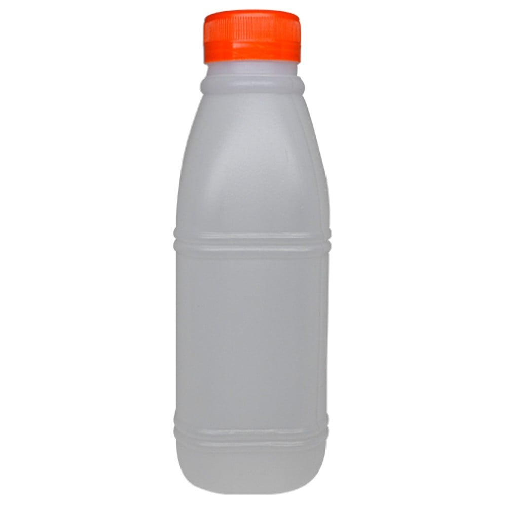 GARRAFA PLASTICA QUADRADA COM TAMPA 500ML 1X100UND