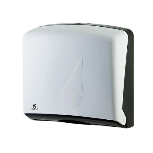TOALHEIRO INTERFOLHADO BRANCO E PRETO DROPY CACLEAN