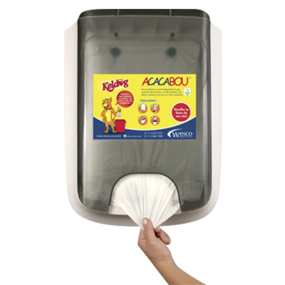 DISPENSER PARA SACO DE RECOLHER FEZES CAES ACACABOU