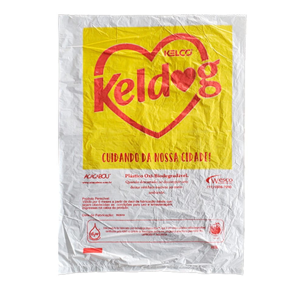 SACO PLASTICO OXI BIODEGRADAVEL ACACABOU 1000 UNIDADES