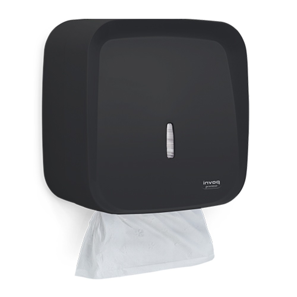 TOALHEIRO INVOQ PRETO 2/3 DOBRAS PREMISSE