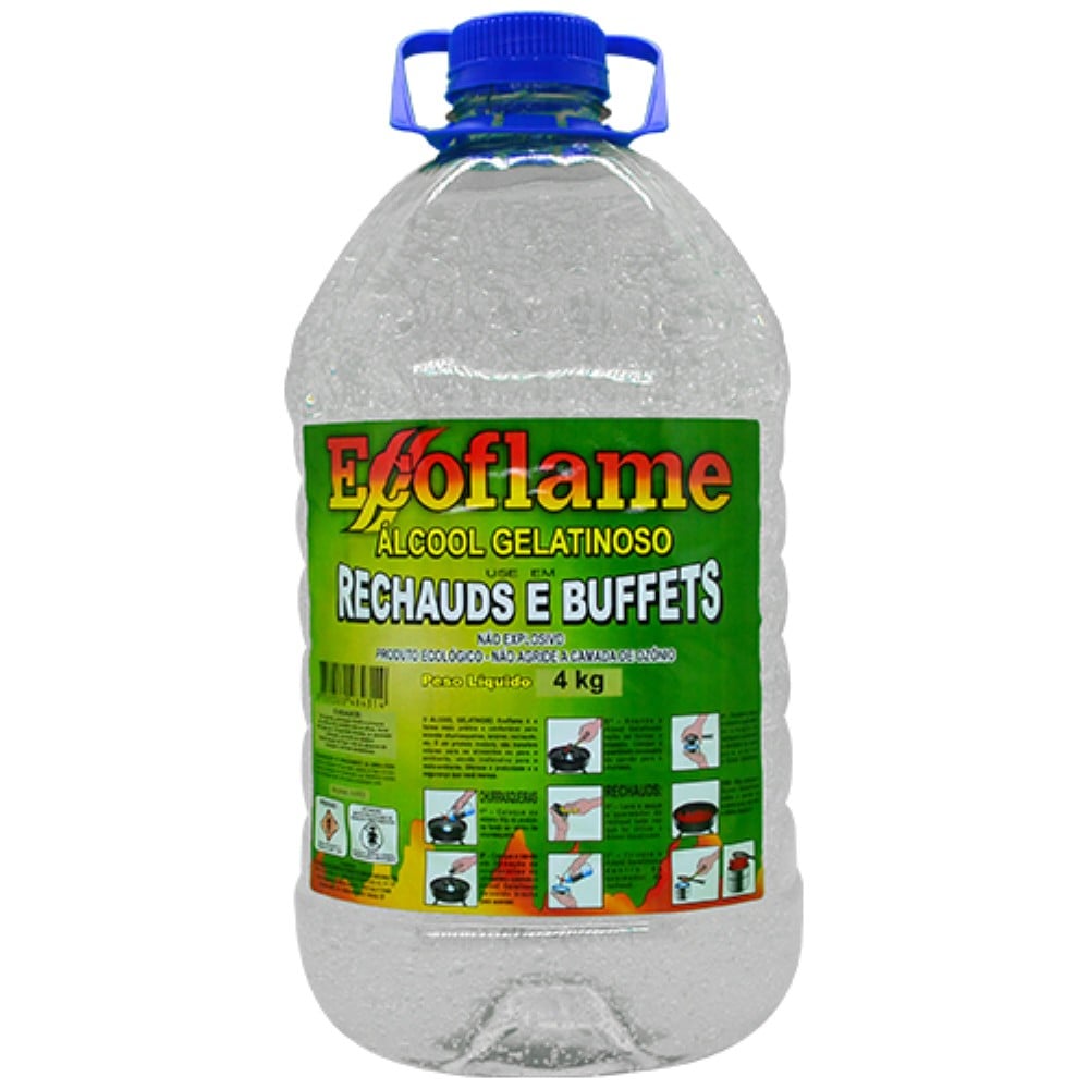 ALCOOL GELATINOSO 5L PARA QUEIMA ECOFLAME