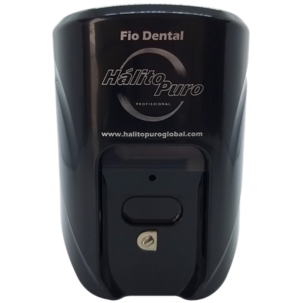 DISPENSER PARA FIO DENTAL PRETO HALITO PURO 