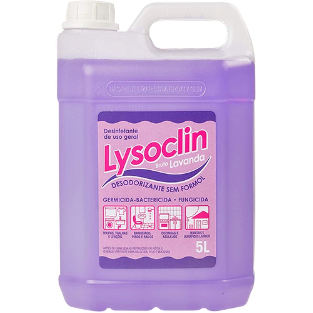 DESINFETANTE DE USO GERAL LYSOCLIN LAVANDA 5L