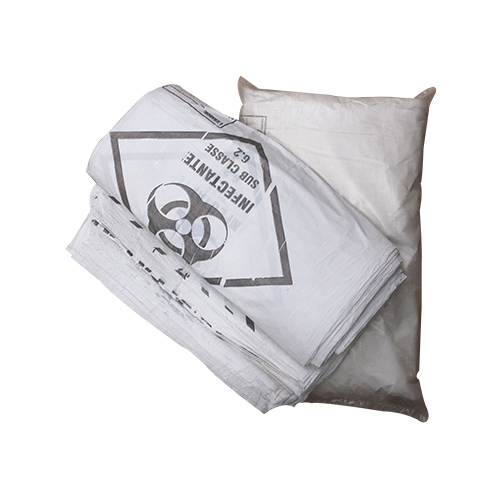 SACO BRANCO HOSPITALAR 30L ECOLOGICO GOIAS PLASTICOS 100 UNIDADES