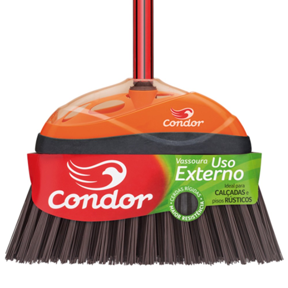 VASSOURA POLIESTER PLASTICA COM CABO V-52 CONDOR