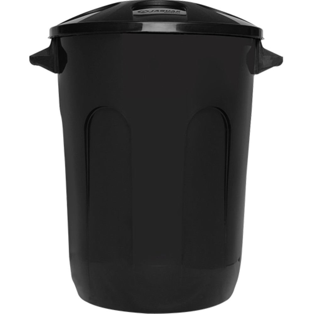DEPOSITO PLASTICO JAGUAR 60LTS PRETO COM TAMPA