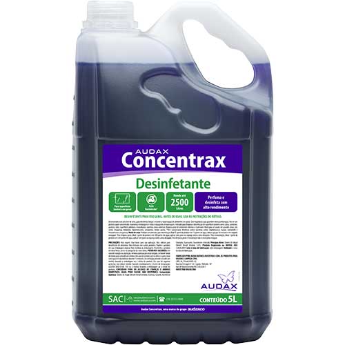 DESINFETANTE CONCENTRADO LAVENDER 5LT AUDAX DILUICAO 1/500