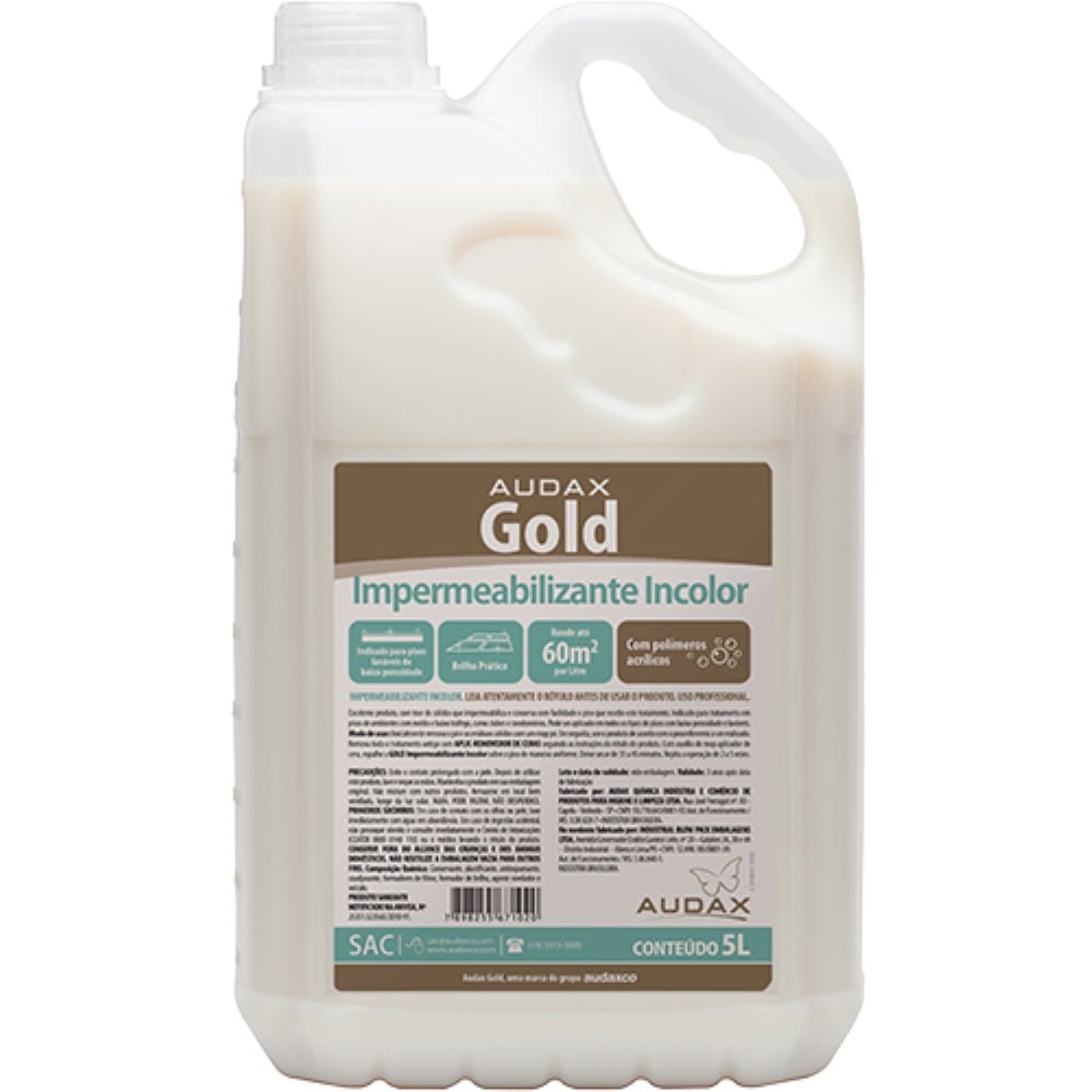 CERA AUTOBRILHO IMPERMEABILIZANTE GOLD AUDAX 5LT