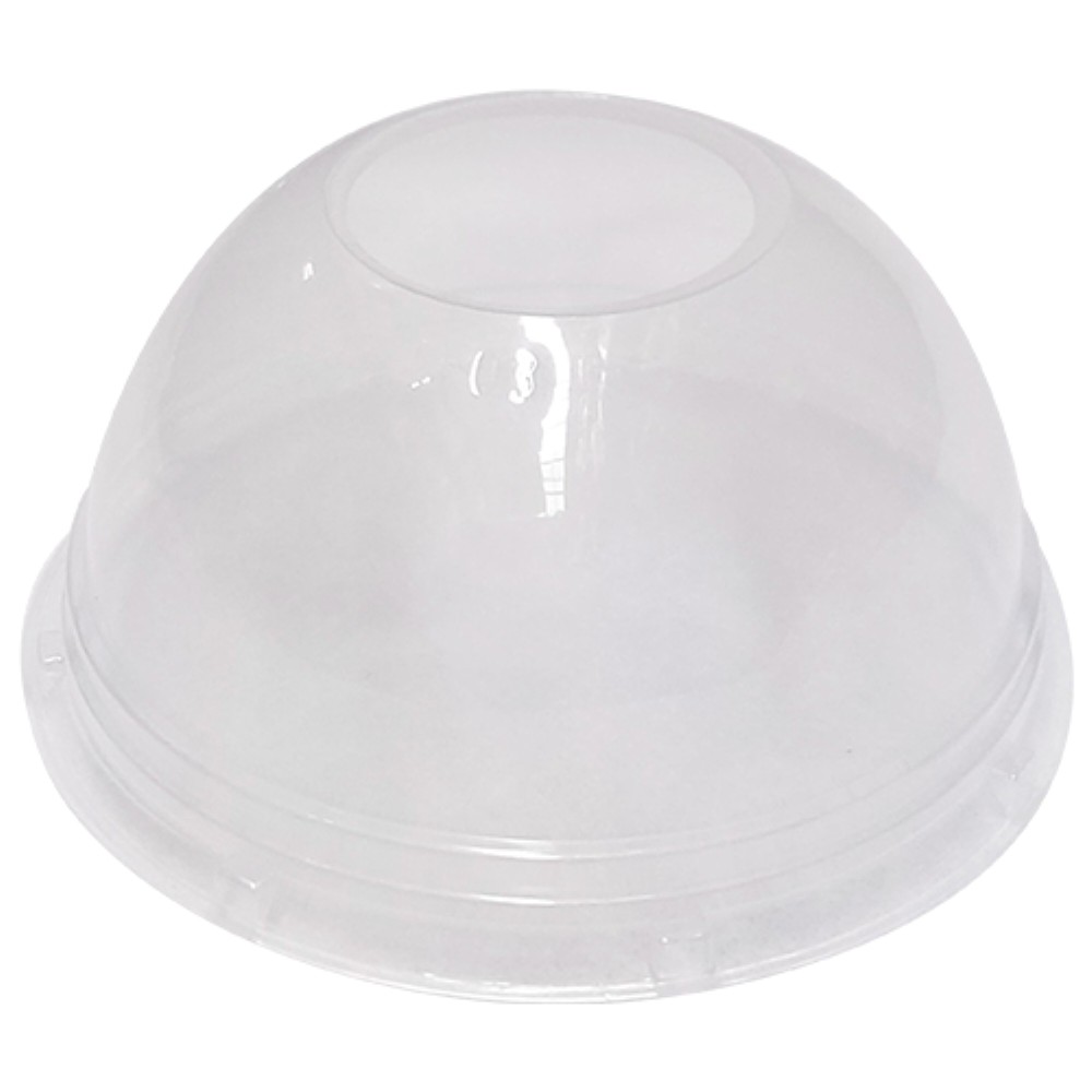 TAMPA PLASTICA TRANSPARENTE PP COM FURO BOLHA 50 UNIDADES