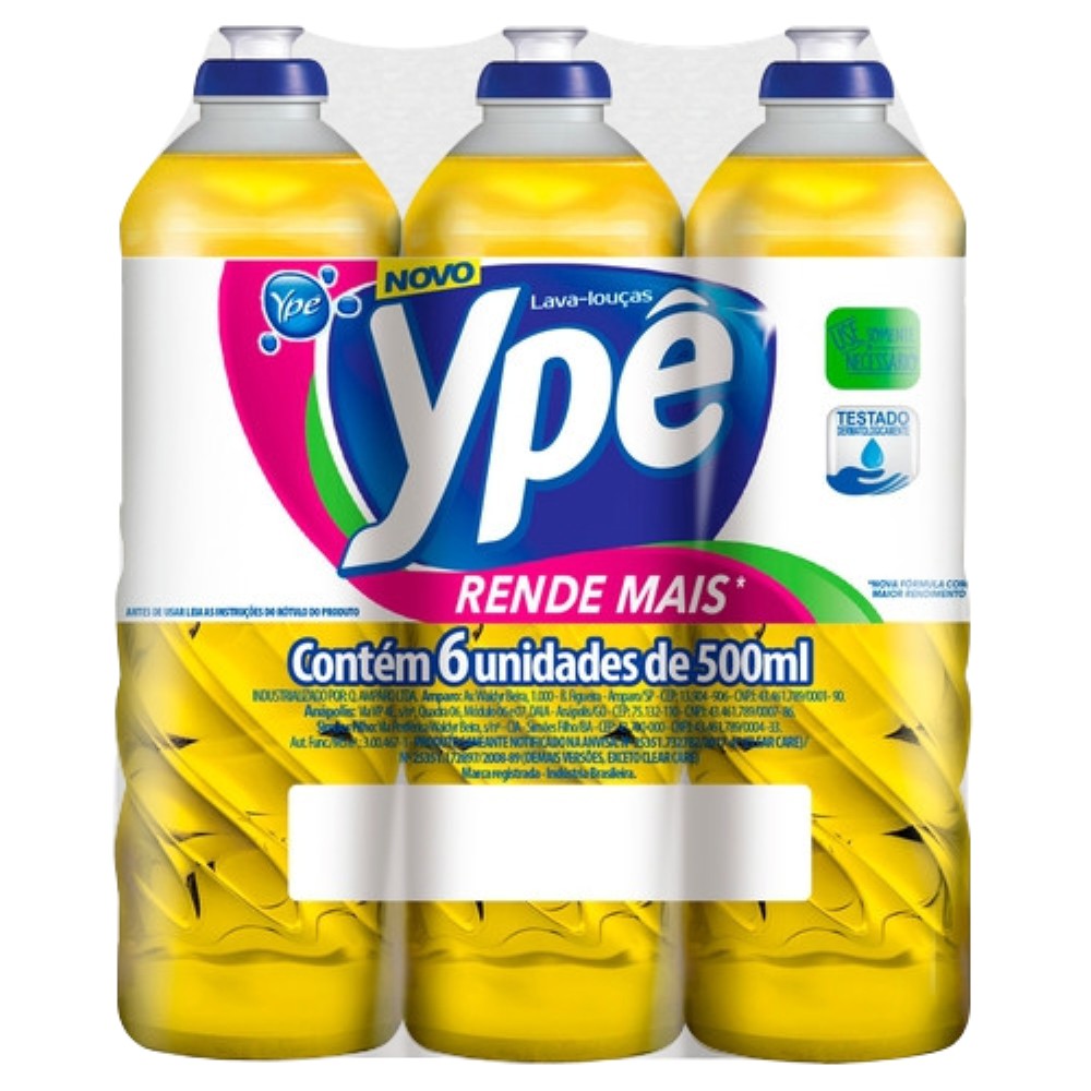 LAVA LOUCA YPE NEUTRO PACK 6X500ML