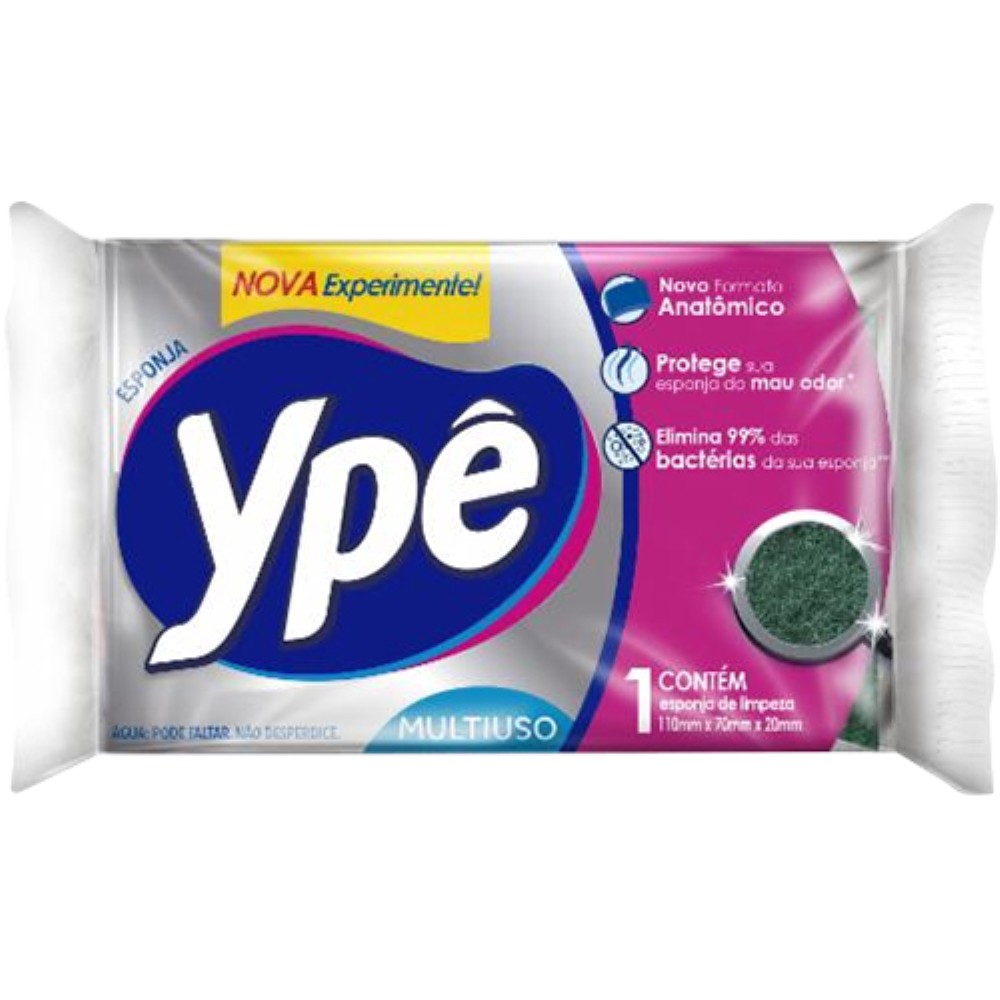 ESPONJA DUPLA FACE MULTIUSO UNITARIA YPE
