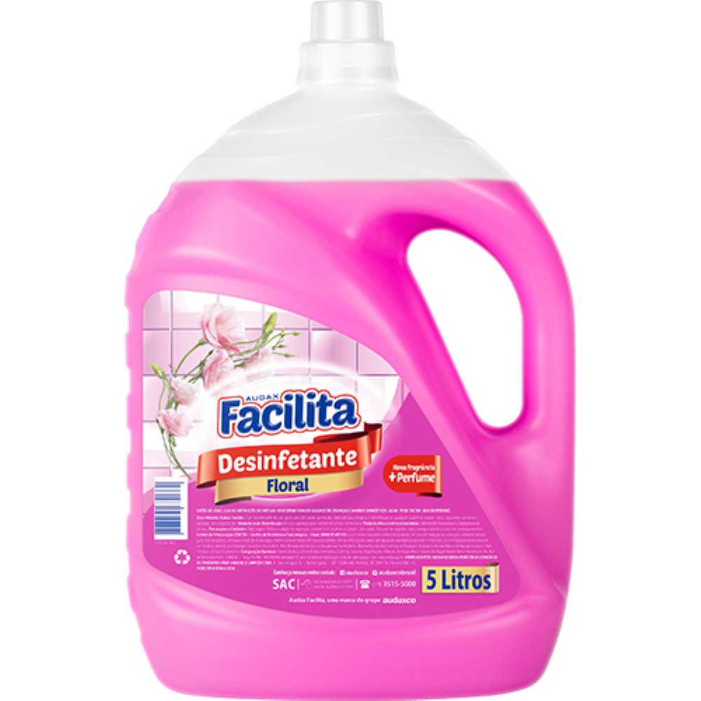 DESINFETANTE FACILITA FLORAL AUDAX 5L