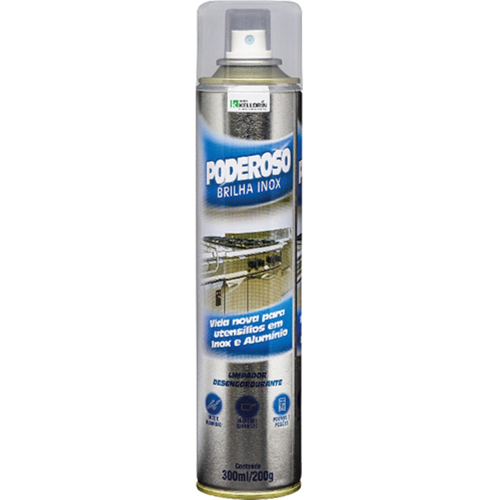 LIMPADOR BRILHA INOX 300ML PODEROSO