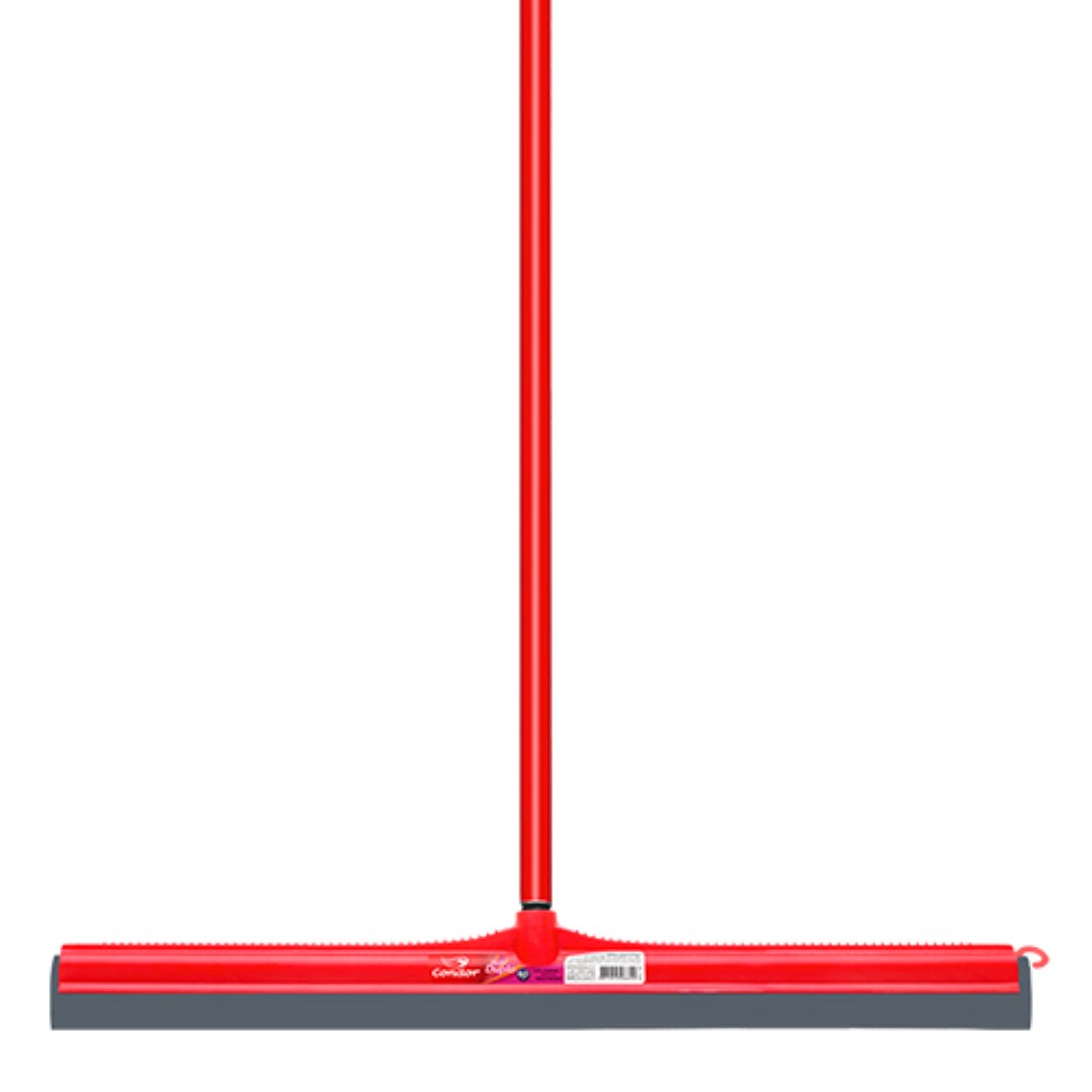 RODO PLASTICO COM BORRACHA DUPLA COM CABO 60CM CONDOR