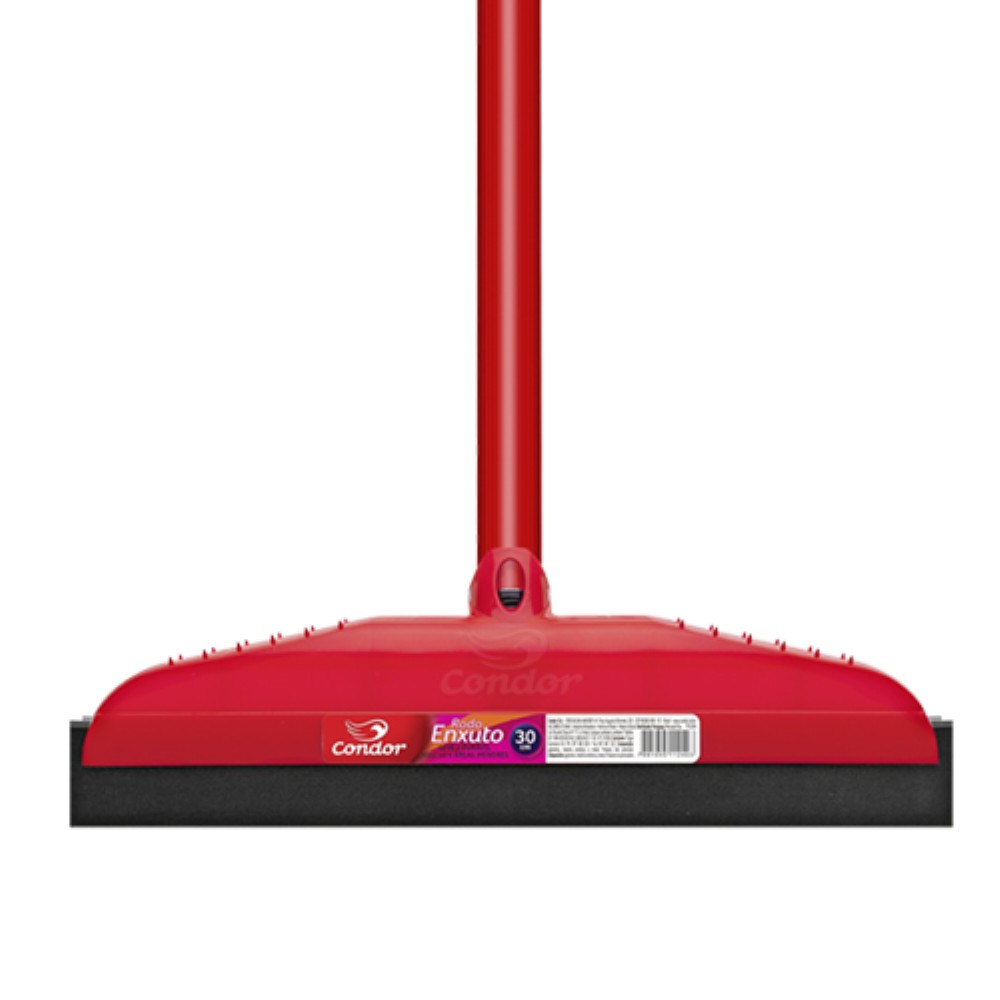 RODO PLASTICO BORRACHA 30CM COM CABO CONDOR